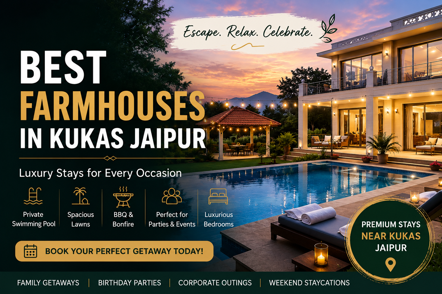 Best Farmhouse In Kukas Jaipur