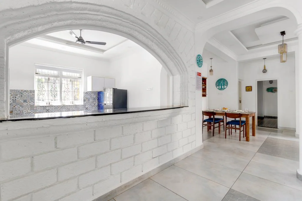 Sleek White 8BDR Villa Near Baga Beach