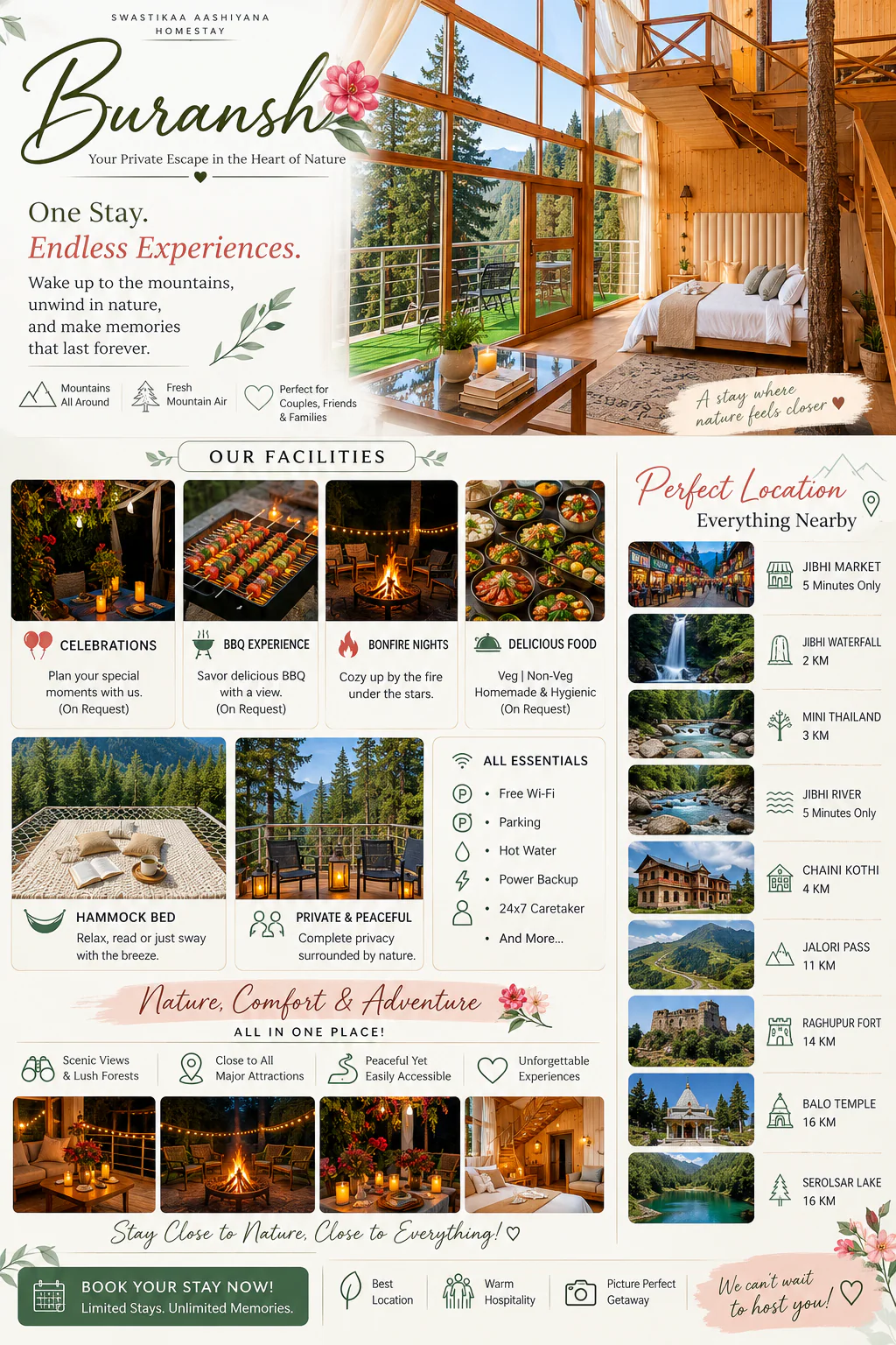 Buransh | Living Tree Glass Cabin Jibhi