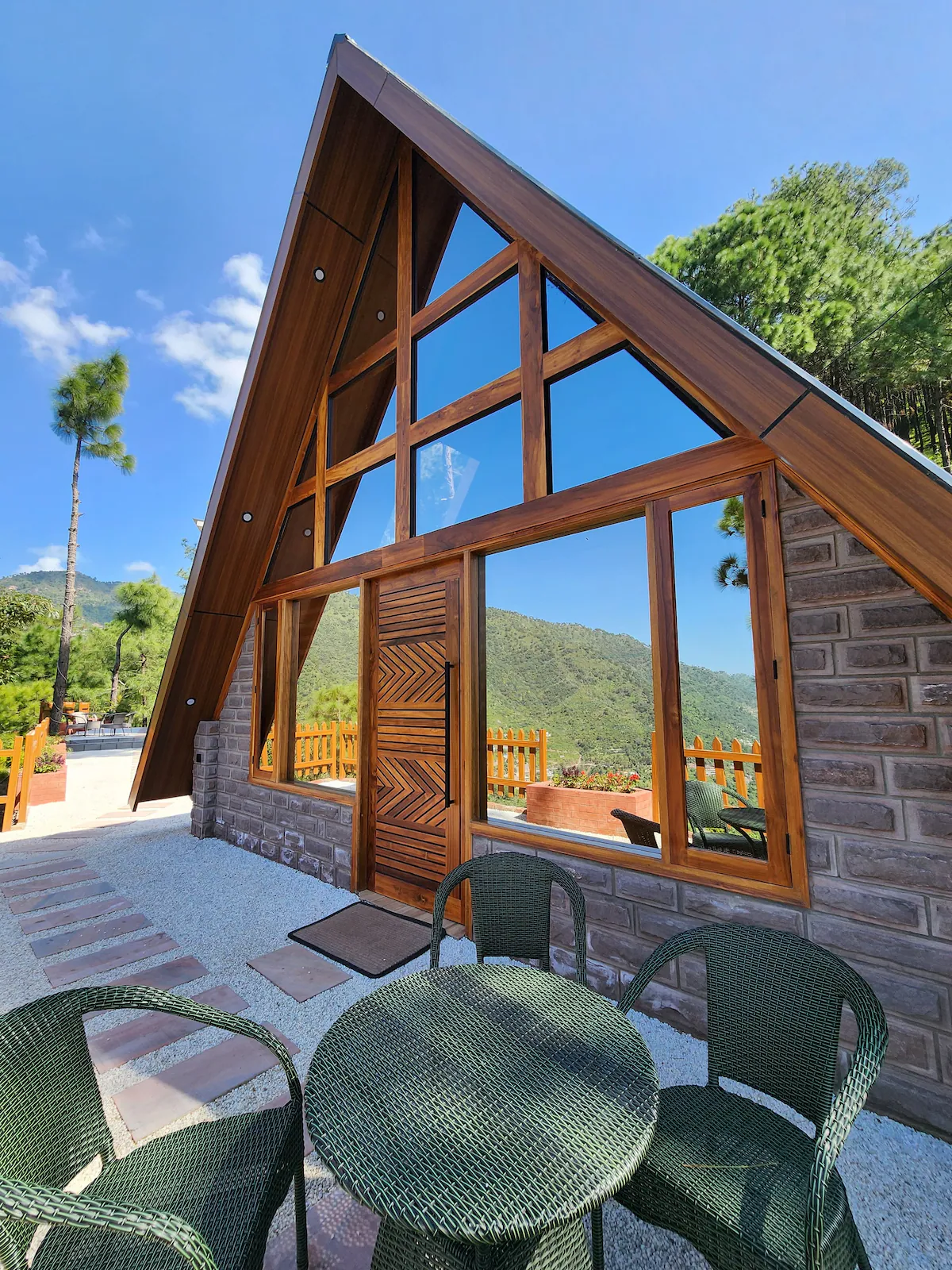 Luxury A Cabin | Sunken Hot Tub Dharampur